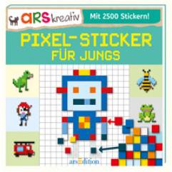 Pixel- Sticker für Jungs  Mit 2500 Stickern!