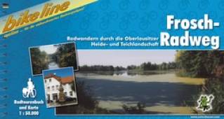 Frosch-Radweg Radwandern durch die Oberlausitzer Heide- und Teichlandschaft Maßstab 1:50.000