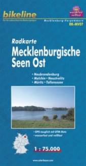 Radkarte Mecklenburgische Seen Ost - Maßstab 1:75.000 Neubrandenburg, Malchin, Neustrelitz, Müritz, Tollensesee GPS-tauglich mit UTM-Netz
wasserfest und reißfest