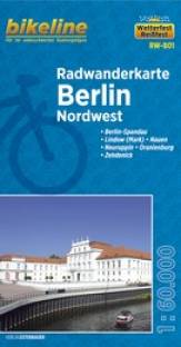 Radwanderkarte Berlin Nordwest (RW-B01)  - Maßstab 1:60.000 Berlin-Spandau - Lindow (Mark) - Nauen - Neuruppin - Oranienburg - Zehdenick