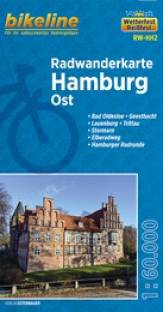 Radwanderkarte Hamburg Ost 1:60.000 Bad Oldesloe – Geesthacht – Lauenburg – Trittau – Stormarn – Elberadweg – Hamburger Radrunde