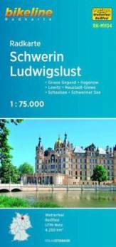 Radkarte Schwerin Ludwigslust 1:75.000 Griese Gegend – Lewitz – Hagenow – Neustadt-Glewe – Schaalsee – Schweriner See
