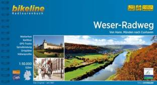 Weser-Radweg  Von Hann. Münden nach Cuxhaven, 1:50.000, 522 km, wetterfest/reißfest, GPS-Tracks Download, LiveUpdate 19. überarbeitete Auflage 2020