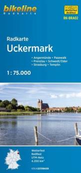 Bikeline Radkarte Uckermark (RK-BRA02) 1:75.000 Angermünde – Pasewalk – Prenzlau – Schwedt/Oder – Strasburg – Templin 4. Auflage 2020