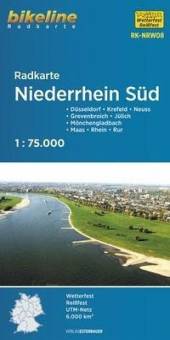 bikeline Radkarte Niederrhein Süd - Maßstab 1:75.000 Düsseldorf – Grevenbroich – Jülich – Krefeld – Maas – Mönchengladbach – Neuss, wetterfest/reißfest, GPS-tauglich mit UTM-Netz 2., überarb. Aufl. 2022