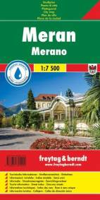 Stadtplan Meran / Merano. Maßstab 1:7.500