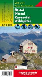 Ötztal – Pitztal – Kaunertal – Wildspitze Wanderkarte Nr. 251, Maßstab 1:50.000