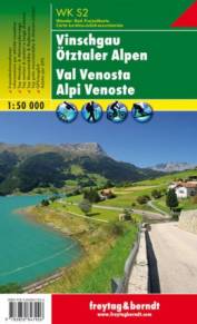 Freytag & Berndt Wander-, Rad- und Freizeitkarte S2: Vinschgau, Ötztaler Alpen; Val Venosta, Alpi Venoste  1 : 50.000