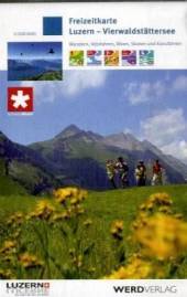Freizeitkarte: Luzern, Vierwaldstättersee Wandern, Velofahren, Biken, Skaten und Kanufahren. 1 : 100.000