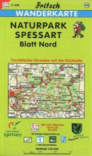 Fritsch-Wanderkarte Nr.98: Naturpark Spessart - Blatt Nord Wanderkarte. Mit tourist. Hinweisen, farb. Wegemarkierung u. Wanderparkplätzen. UTM. 1 : 50.000 3. Aufl.