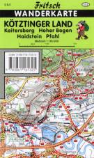 Fritsch-Wanderkarte Nr.132: Kötztinger Land - Maßstab 1:35.000 Kaitersberg - Hoher Bogen - Haidstein - Pfahl 9. Auflage