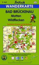 Fritsch-Wanderkarte Nr.152 Bad Brückenau - Maßstab 1:35.000 Motten, Wildflecken 3. Aufl.