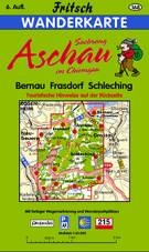 Fritsch Wanderkarte Nr.168 ASCHAU/SACHRANG im Chiemgau  Bernau-Frasdorf-Schleching  Maßstab 1:35.000 6. Auflage