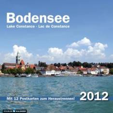 Bodensee 2012 Postkarten-Tischkalender Lake Constance - Lac de Constance mit 12 Postkarten zum Heraustrennen!