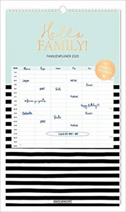 Hello FAMILY! Familienplaner 2020 Mit Adventskalender