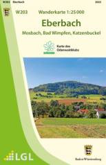 Wanderkarte Eberbach (W203) - Mosbach, Bad Wimpfen, Katzenbuckel Karte des Odenwaldklubs im Maßstab 1:25000 Herausgeber:
Landesamt für Geoinformation und Landentwicklung Baden-Württemberg