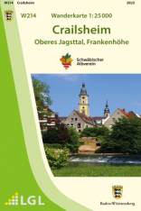Wanderkartenserie in 1:25 000:Crailsheim (W214) In Zusammenarbeit mit dem Schwäbischen Albverein e.V. Herausgeber:
Landesamt für Geoinformation und Landentwicklung Baden-Württemberg