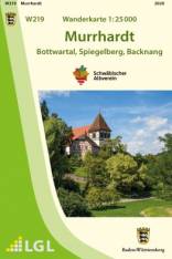 Wanderkarte in 1:25000: Murrhardt (W219) - Bottwartal, Spiegelberg, Backnang In Zusammenarbeit mit dem Schwäbischen Albverein e.V.
