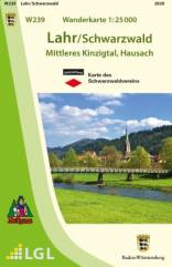 Lahr/Schwarzwald (W239) - Mittleres Kinzigtal, Hausach Karte des Schwarzwaldvereins