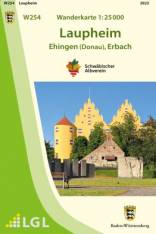 Wanderkartenserie in 1:25000 Laupheim (W254)  Herausgeber:
Landesamt für Geoinformation und Landentwicklung Baden-Württemberg