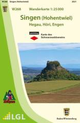 Singen (Hohentwiel) (Wanderkarte 268) - Karte des Schwarzwaldvereins Hegau, Höri, Engen - Maßstab 1:25000 Herausgeber:
Landesamt für Geoinformation und Landentwicklung Baden-Württemberg