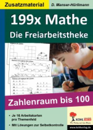 199x Mathe - die Freiarbeitstheke Zahlenraum bis 100