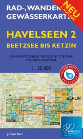 Rad-, Wander- und Gewässerkarte Havelseen 2: Beetzsee bis Ketzin - Maßstab 1:35.000 mit BUGA 2015 Havelregion. Mit BUGA-Route und BUGA-Expressroute. 5. aktualisierte Auflage 2015