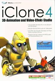 iClone 4 3D-Animation und Video-Effekt-Studio Verwandeln Sie Ihren PC in ein SD-Echtzeit-Filmstudio.
Steuern Sie Ihre Filme wie ein Videospiel.
Schaffen Sie virtuelle Darsteller mit Ihren Fotos und Ihrer Stimme
Peppen Sie Ihre Videos mit MP3 Audio und Spezialeffekten auf.