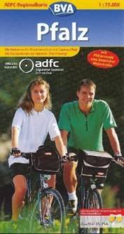 ADFC-Regionalkarte Pfalz im Maßstab 1:75.000 mit Pfälzerwald und Deutscher Weinstraße - zwischen Rhein und Saarland Offizielle Karte des Allgemeinen Deutschen Fahrrad-Clubs (ADFC)