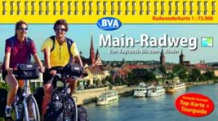 Main-Radweg - Radwanderkarte 1:75.000 - Karte + Tourguide Von Bayreuth bis zum Rhein