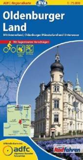 Oldenburger Land Fahrradkarte 1:75.000 mit Ammerland, Oldenburger Münsterland und Unterweser - Mit Tagestouren-Vorschlägen. Wetterfest, reißfest. GPS-Tracks mit UTM-Gitter