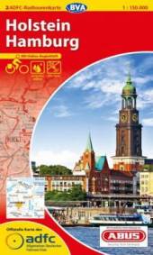 ADFC Radtourenkarte 02 Holstein / Hamburg Offizielle Karte des Allgemeinen Deutschen Fahrrad-Club (ADFC). Mit Online-Begleitheft. Wetterfest, reißfest. GPS-Tracks. 1 : 150.000 14., überarb. Aufl. 2014