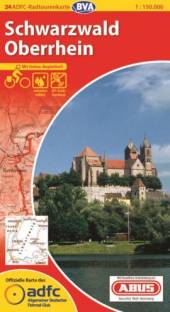 ADFC-Radtourenkarte Schwarzwald, Oberrhein - 1:150.000 Mit Online-Begleitheft 11. Auflage 2014