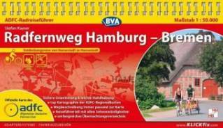 Radfernweg  Hamburg - Bremen Entdeckungsreise von Hansestadt zu Hansestadt ADFC-Radreiseführer Maßstab 1:50.000