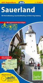 Sauerland - ADFC Regionalkarte Hagen bis Marsberg, Soest bis Bad Berleburg 3. Auflage 2015