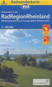Radwandern in der RadRegion Rheinland / Fahrradkarte 1:100.000 Mit Knotenpunktnetz und ausgewählten Themenrouten mit UTM-Gitter
Maßstab 1:100.000