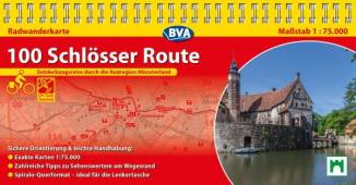 100 Schlösser Route - Entdeckungsreise durch die Radregion Münsterland Radwanderkarte 1:75.000 3. Aufl.