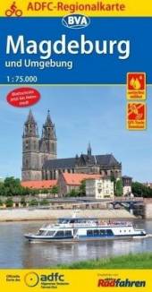 Magdeburg und Umgebung Fahrradkarte - Magdeburger Börde bis Jerichower Land ADFC-Regionalkarte Maßstab 1:75.000 3. Auflage 2017