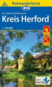 BVA Radwanderkarte: Radwandern im Kreis Herford 1:50.000 reiß- und wetterfest, GPS-Tracks Download 2. aktualisierte Auflage