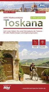 ADFC-Radtourenkarte IT-TOS Toskana, 1:150.000, reiß- und wetterfest, GPS-Tracks Download, E-Bike geeignet