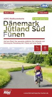 ADFC-Radtourenkarte DK2: Dänemark/Jütland Süd/ Fünen Maßstab 1:150.000, reiß- und wetterfest, GPS-Tracks Download, E-Bike geeignet