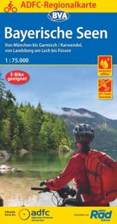 Bayerische Seen von München bis Garmisch/Karwendel, von Landsberg am Lech bis Füssen - mit UTM-Gitter im Maßstab 1:75.000 7. Auflage 2020