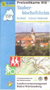 Tauberbischofsheim -Freizeitkarte 1:50 000 Bauland / Unteres Taubertal