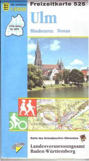 Freizeitkarte Ulm Blaubeuren - Donau 2. Aufl.