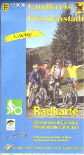 Landkreis Freudenstadt  Radkarte Maßstab 1:50 000 Schwarzwald-Crossing
Mountainbike-Strecken

in Zusammenarbeit mit dem Landratsamt Freudenstadt

2. Auflage