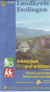 Landkreiskarte Esslingen Maßstab 1:50 000 Touren zwischen Schurwald und Alb - Amtliche Karten Baden-Württemberg Normalausgabe 1 : 50 000. Topographische Karten 1. Aufl. 2006