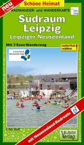 Südraum Leipzig, Leipziger Neuseenland (reiß- und wetterfest), ­1:50.000 	 Mit 7-Seen-Wanderweg / reiß- und wetterfest - 1:50.000 2. Aufl.