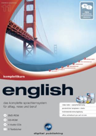 Komplettkurs Englisch Sprachkurs 1, Sprachkurs 2, Business Sprachkurs, Kommunikationstrainer, Grammatiktrainer, Vokabeltrainer, Sprachführer und das elektronische Office Wörterbuch Pro
