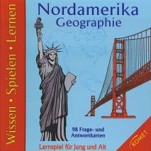 Nordamerika - Geographie 98 Frage- und Antwortkarten Lernspiel für Jung und Alt