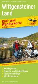 Wittgensteiner Land Rad- und Wanderkarte mit Ausflugszielen, Einkehr- & Freizeittipps, wetterfest, reissfest, abwischbar, GPS-genau. 1:50000